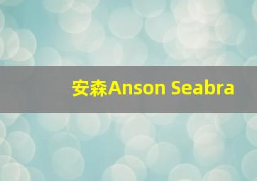 安森Anson Seabra